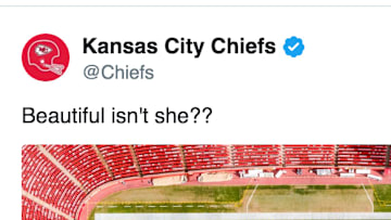 Chiefs tease old school Arrowhead Stadium field design on Twitter