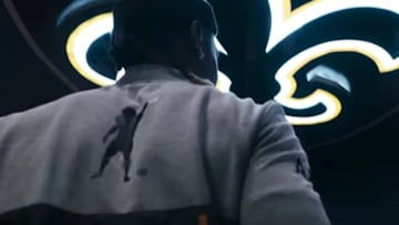 Antonio Brown at the Saints Facility