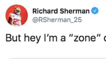 Richard Sherman jumped on Twitter right away to hype up his performance against the Vikings.