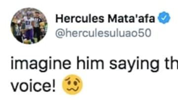Hercules Mata'afa called out Michael Thomas on Twitter.