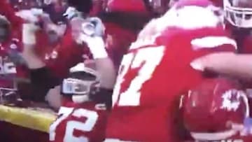 Kansas City Chiefs OL Eric Fisher's beer shower