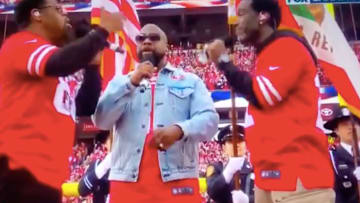 Boyz II Men sang the national anthem ahead of Sunday's NFC Championship Game.