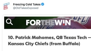 An old draft evaluation of Kansas City Chiefs QB Patrick Mahomes is one of the worst of all time.