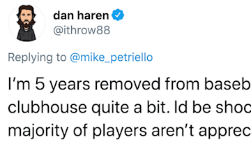 Dan Haren supports Mike Fiers