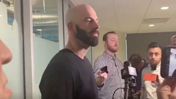 Oakland Athletics pitcher Mike Fiers