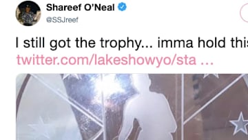 Shareef O'Neal reveals he has the All-Star Game MVP trophy that helped settle the Kobe-Shaq beef.