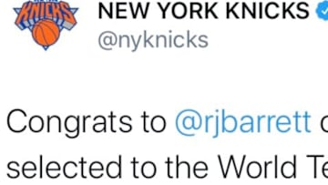 The Knicks goofed up again on social media
