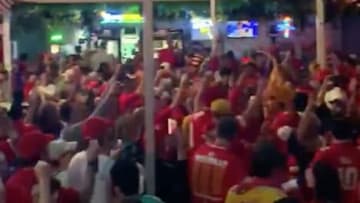 A bar full of Chiefs fans were singing Patrick Mahomes praises ahead of Super Bowl LIV