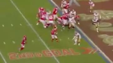Kansas City Chiefs score a touchdown in Super Bowl LIV
