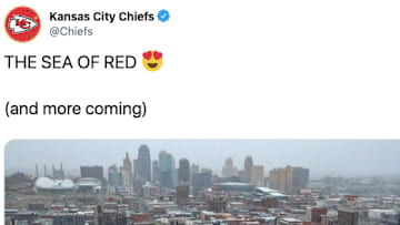 The Chiefs tweeted a photo of their small crowd for championship parade, and Twitter went at them.