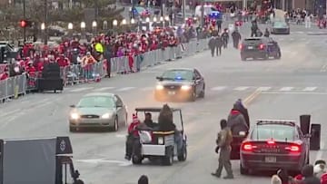 The suspect escaping the Kansas City police didn't get very far