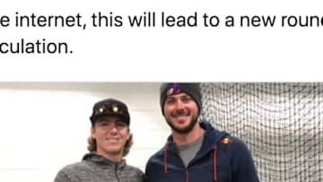What is Kris Bryant doing with the Phillies top prospect?