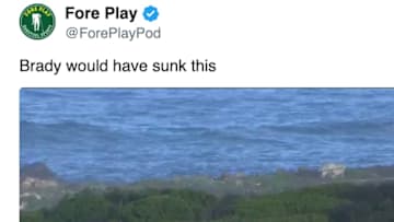 New England Patriots QB Tom Brady both complimented and trolled Peyton Manning's golf skills. 