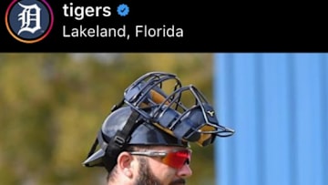 Detroit Tigers catcher Austin Romine is rocking a beard now that he's not a New York Yankee