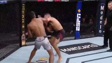 Raulian Paiva's KO against Mark De La Rosa at UFC Fight Night in New Mexico