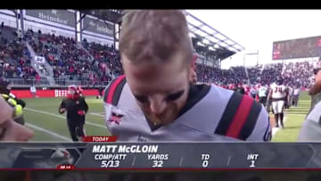 Matt McGloin lashes out in a halftime interview due to poor performance