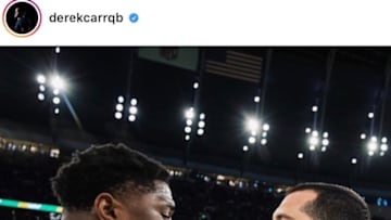 Chicago Bears LB Khalil Mack and Oakland Raiders QB Derek Carr
