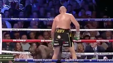 Tyson Fury knocks down Deontay Wilder in 3rd round