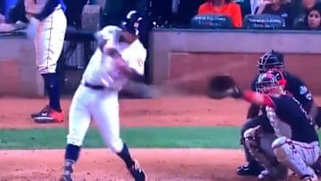 Nationals avoid obvious catchers interference call in Game 1 of the World Series.