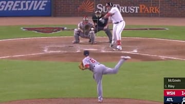 Austin Riley's hot streak continues with a grand slam against the Washington Nationals on Wednesday.