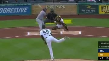 Mike Moustakas hit a massive two-run homer against the Pittsburgh Pirates on Thursday.