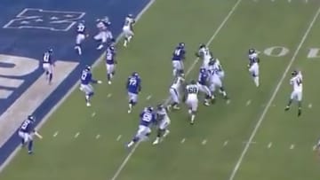 Sam Darnold throws opening drive touchdown to Jamison Crowder against Giants.