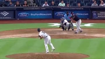 Mike Ford records first career strikeout against Indians on Thursday.