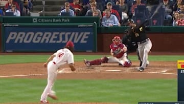 Joe Musgrove gets Pirates on the board with RBI single against Phillies on Monday.