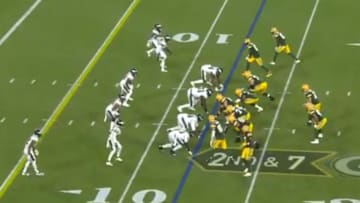 Aaron Rodgers' hard count is 'hard count' against the Eagles on Thursday.