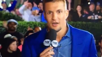 Rob Gronkowski weirdly compares Julian Edelman to a squirrel in FOX debut.