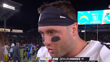 Devlin Hodges gives props to Steeler Nation for traveling well to Los Angeles.