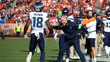 The Seahawks will be without Jaron Brown on Sunday.