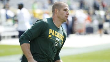 Retired wide receiver Jordy Nelson was spotted on the Packers sideline at Levi's Stadium on Sunday.