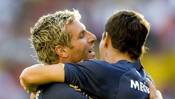 Sebastián Battaglia y Martín Palermo, históricos de Boca