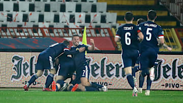 Scotland took the lead in the second half before being pegged back late on