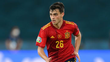 Pedri sous le maillot de la Roja. 