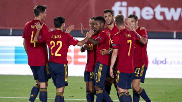 Ansu Fati receives the plaudits of his teammates