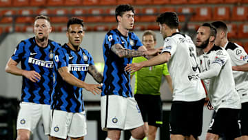 L'Inter in area contro lo Spezia