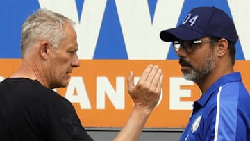 David Wagner und Christian Streich nach dem Spiel