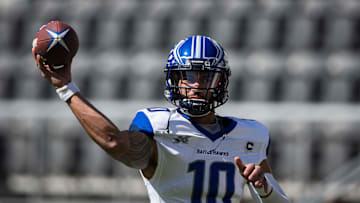 Former XFL and new Kansas City Chiefs quarterback Jordan Ta'amu