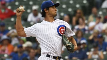 Cubs starting pitcher Yu Darvish