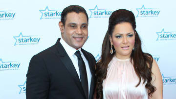 Sammy Sosa acude a muchos eventos acompañado de su esposa Sonia