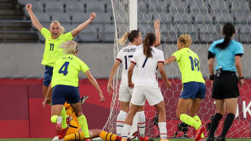 Vitória por 3 a 0 foi um ótimo início | Sweden v United States: Women's Football - Olympics: Day -2