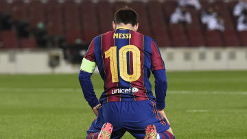 Messi se lamenta durante el partido contra la Juventus