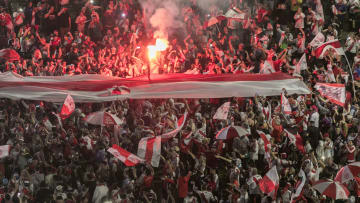 Hinchas de River disfrutando de su pasión
