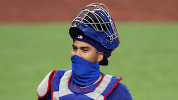 Robinson Chirinos sufrió una lesión en el tobillo 