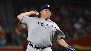 Texas Rangers pitcher Bartolo Colon