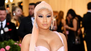 Nicki Minaj reveals she's pregnant on Instagram.