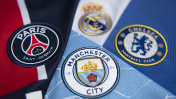 The Club Badges of the Four Champions League Semi Finalists