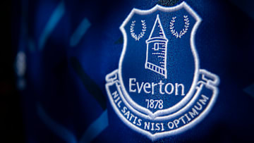 The Everton Club Badge on Their Home Shirt
